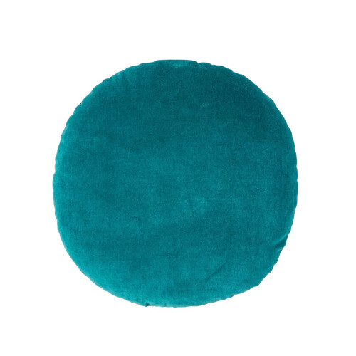 Homescapes (Emerald green) Velvet Cushion, 40 cm Round
