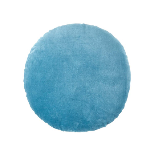 Homescapes (Blue) Velvet Cushion, 40 cm Round
