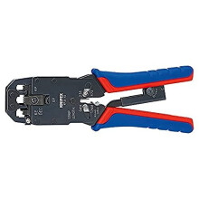 Crimpzange für RJ10-RJ11- und 12-RJ45-Stecker - KNIPEX - WZ KN 40 - Werkzeuge und Zubehör - Blau
