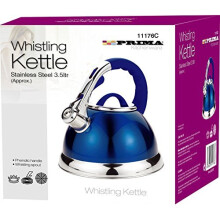 Prima 3.5Ltr Whistling Kettle Metalic Blue