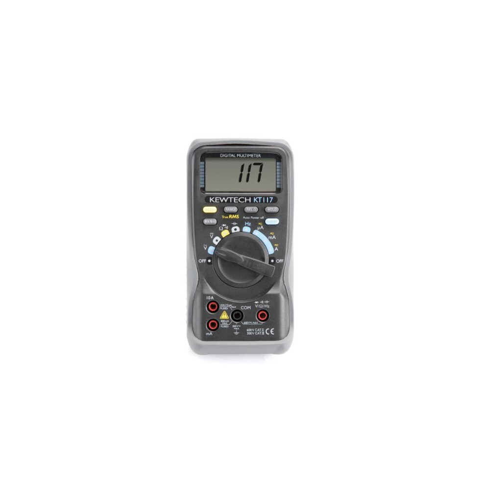 Kewtech Kt117 Digital Ac/Dc Multimeter 10A 600V 5060084081277