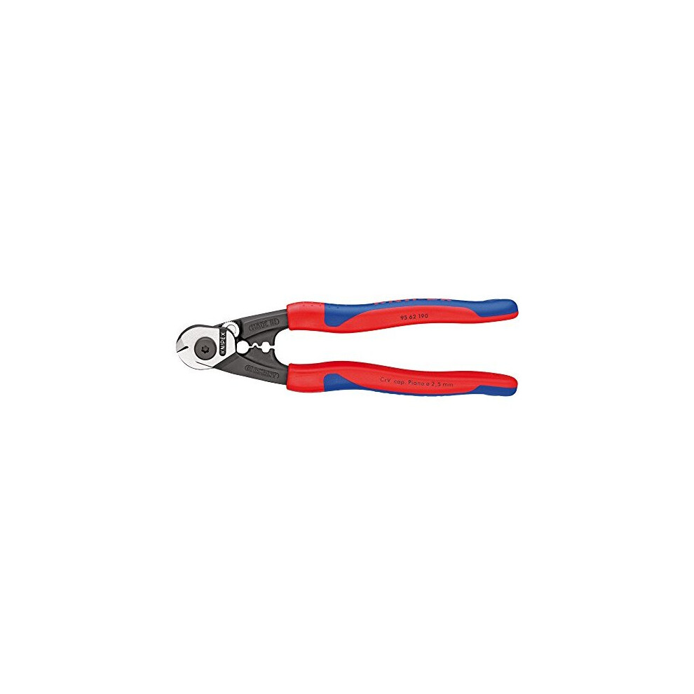 KNIPEX Wire Rope Cutter Forged (190 mm) 95 62 190 SB (self-service card/blister)