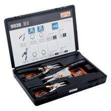 Bahco 9938 BH9938 Circlip Pliers Set  Black/Red  Set of 3 Pieces