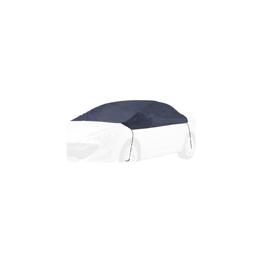 Cartrend 70338 Half car cover "New Generation"  weatherproof  size S  polyester blue  for VW Polo and similar models