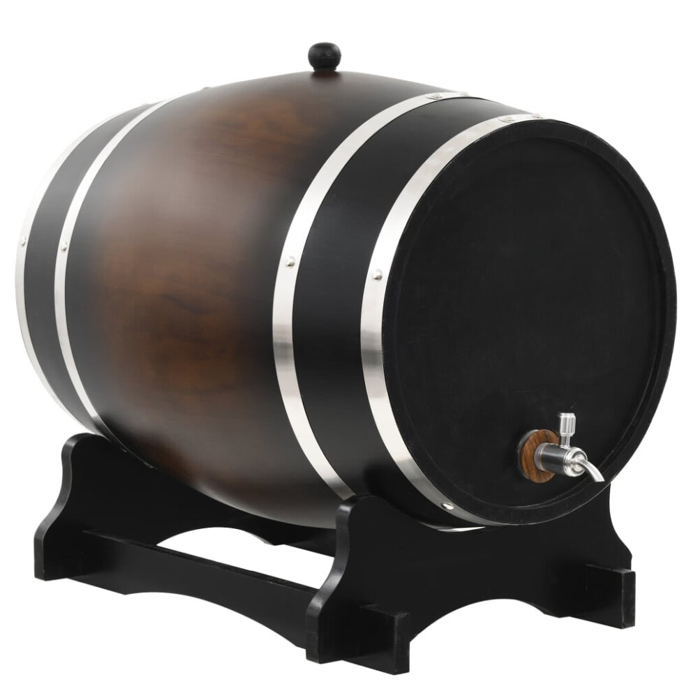 vidaXL Solid Pinewood Wine Barrel with Tap 35L Whiskey Tequila Container Cask