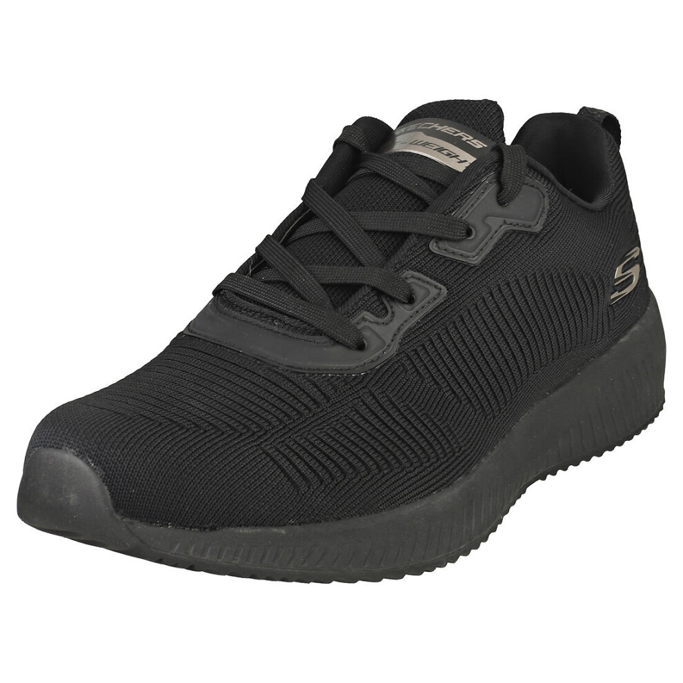 Skechers Squad Mens Casual Trainers in Black Black - Size 9 UK