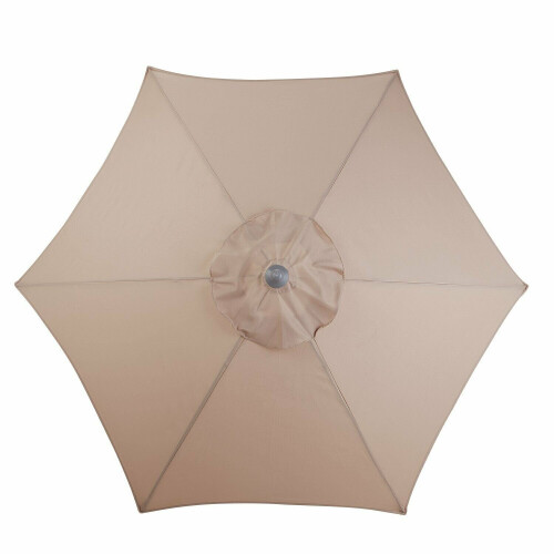 Home 2m Garden Parasol - Cream 2