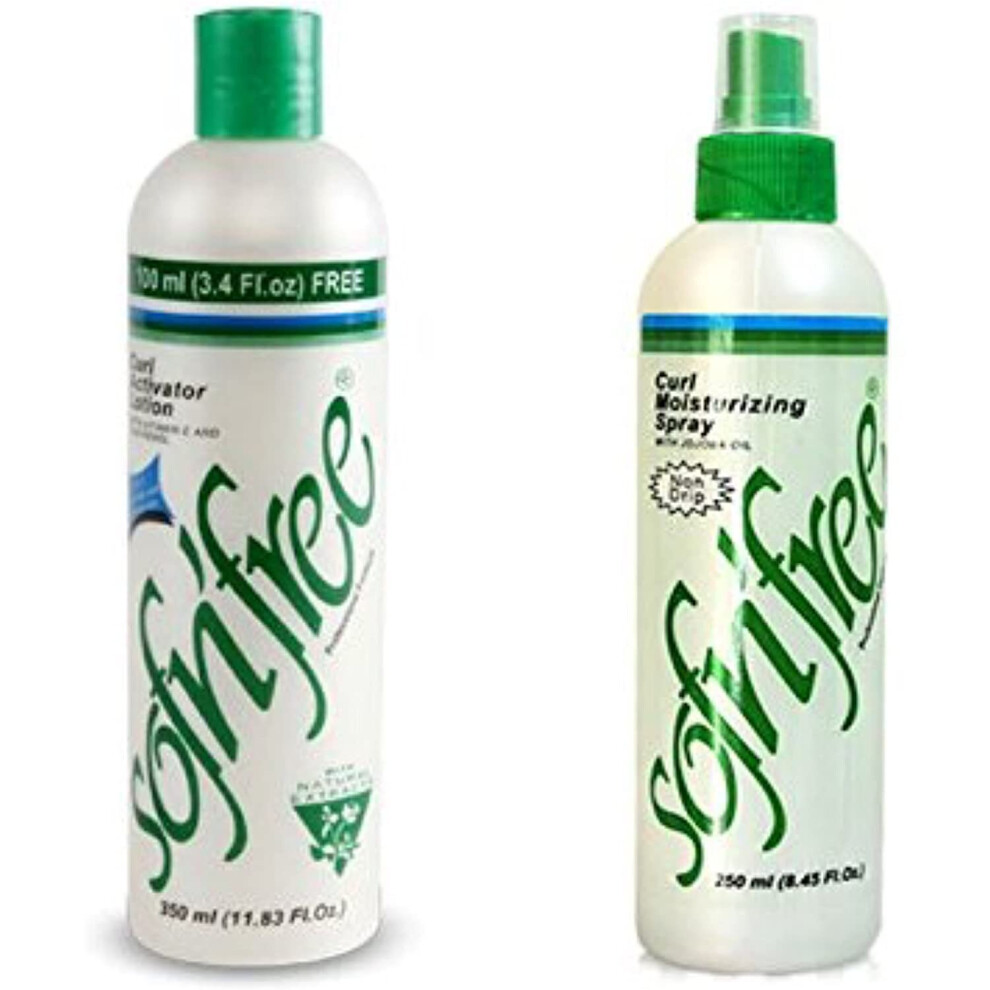 Sofn'Free Curl Moisturizing Spray 350 ml + Sofn'Free Curl Activator Lotion 350ml Set Of 2