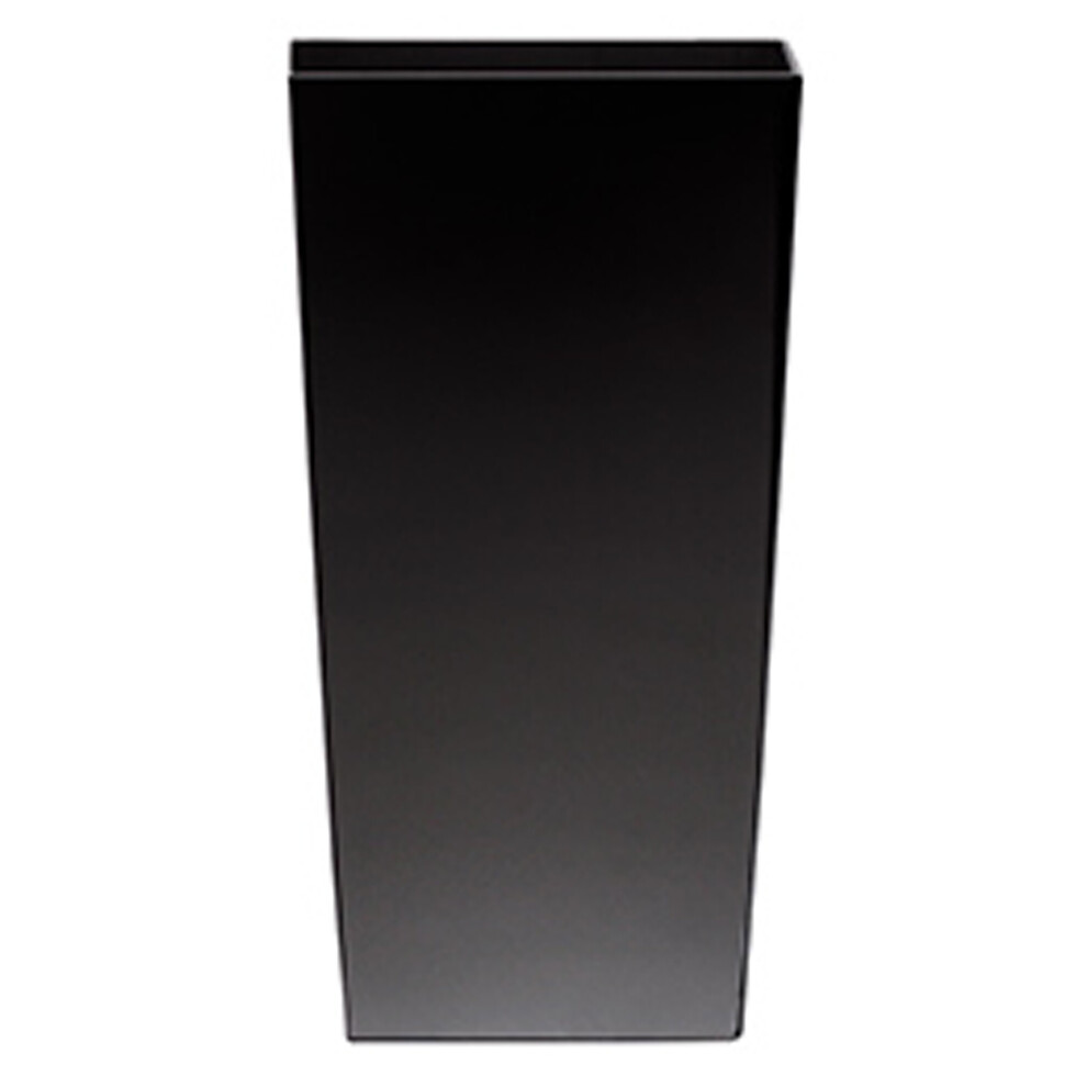 (12.5cm, Matt Black) Square Flower Plant Pot Patio Planters Planting