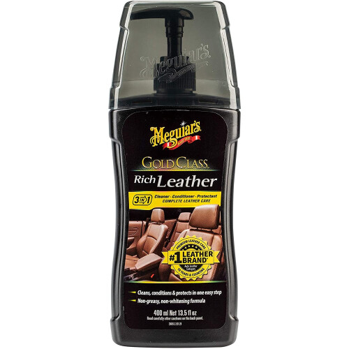Meguiar's Gold Class Rich Leather 3in1 Cleaner Conditioner Protectant 400ml