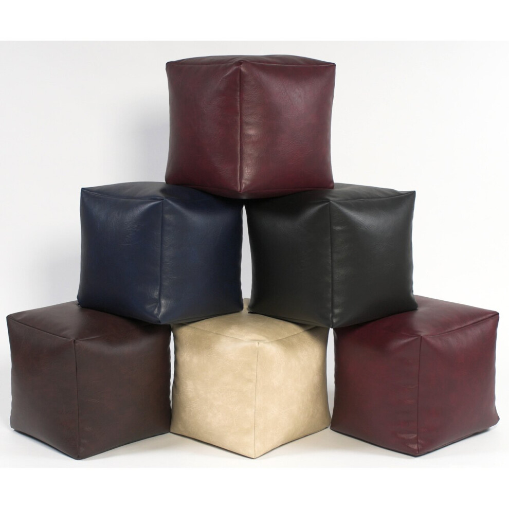Brown Faux Leather Cube-image-OPC-P8VPRRQ-NEW
