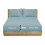 (Duck Egg Pale Blue , Double) Extra Deep Fitted Sheet Bed Sheets- 12 Colours 1