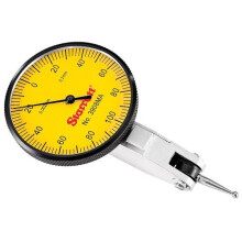 Starrett 3809MA Dial Test Indicator with Dovetail Mount and 2 Attachments 32mm Yellow Dial 0.8mm Range 0.01mm Graduation