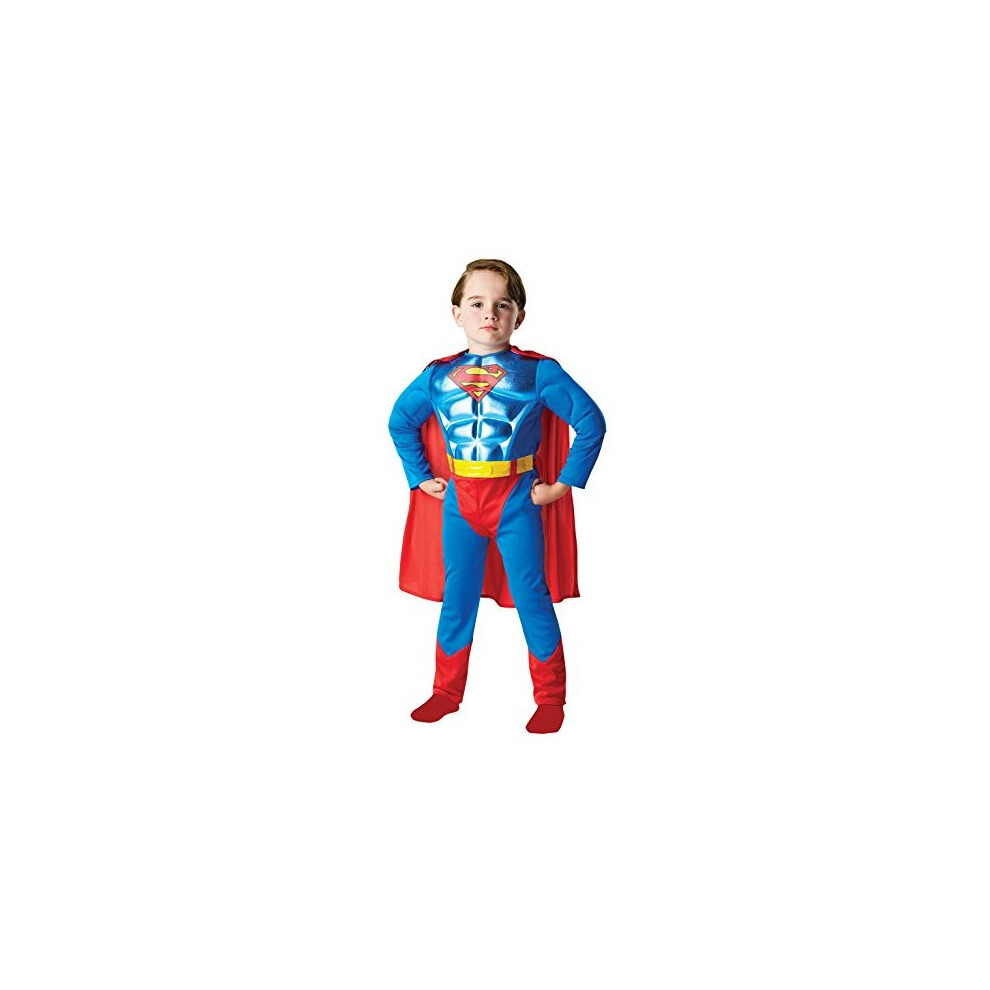 Rubie's Official DC Comics Batman Metallic Chest Superman  Children Costume - Medium