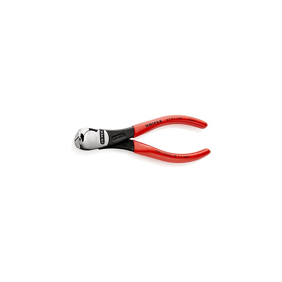 Knipex High Leverage End Cutting Nipper (140 mm) 67 01 140 SB (Product On self-Service Card/in A Blister)