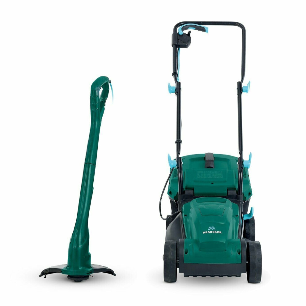 Refurbished McGregor Corded Electric 33cm Lawnmower & Trimmer Twin Pack 