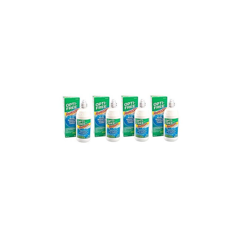 Ciba Alcon Opti-Free Replenish Soft Contact Lens Solution 4 X 300Ml (6 Months Supply)