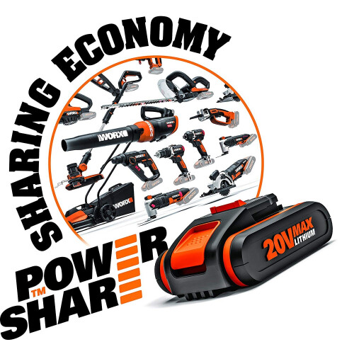 WORX Worx WG157E 18v (20V MAX) Cordless 25cm Grass Trimmer 2