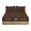 (Brown, Double) Extra Deep Fitted Sheet Bed Sheets- 12 Colours 1