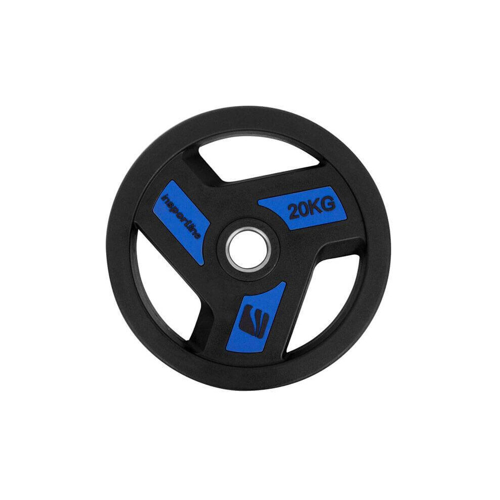 (2 x 20kg) Urethane 30mm Weight Plates Colour Tri-Grip