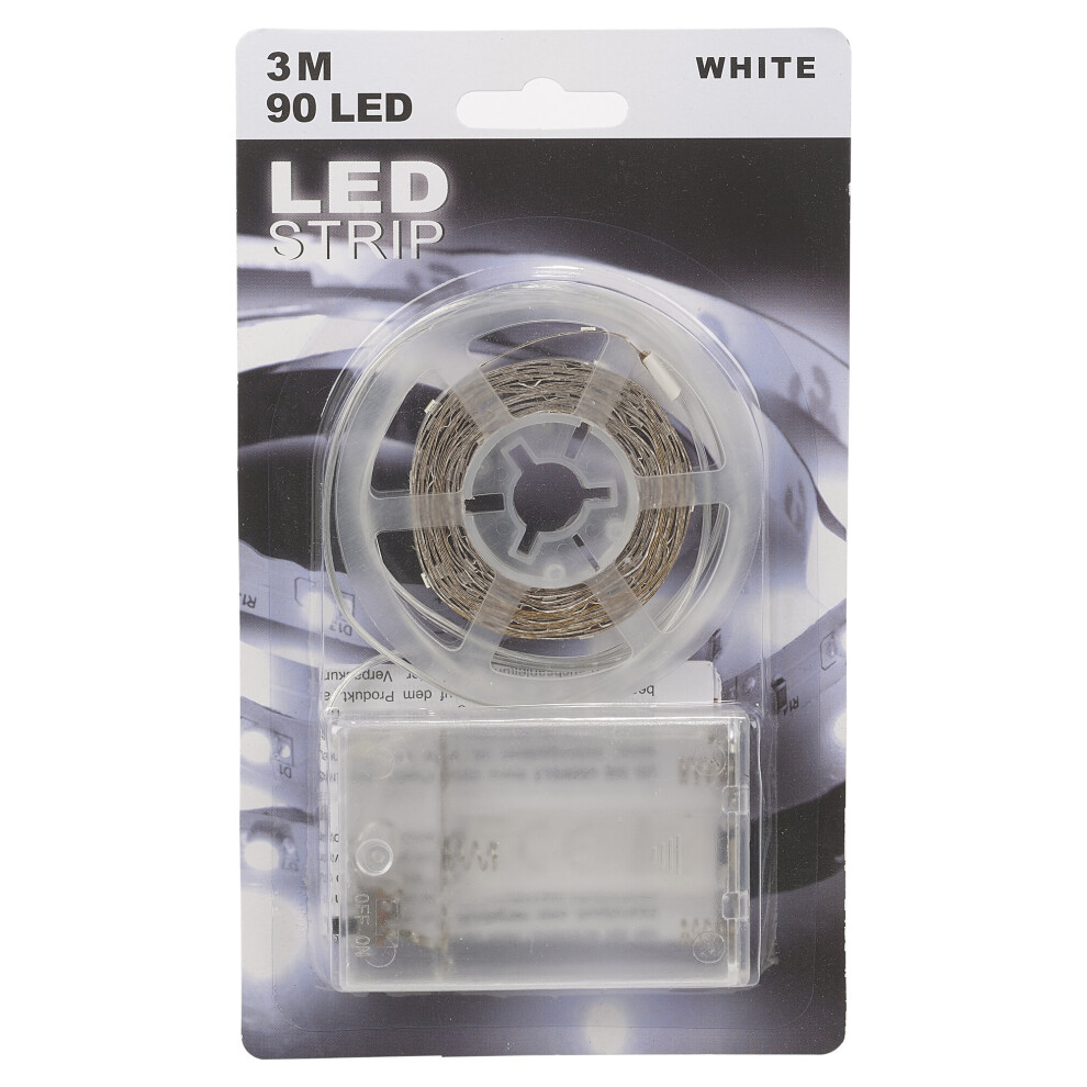 (White, Not Included) 90 LED 3M Wire Party String Rope Lamp Strip Lights