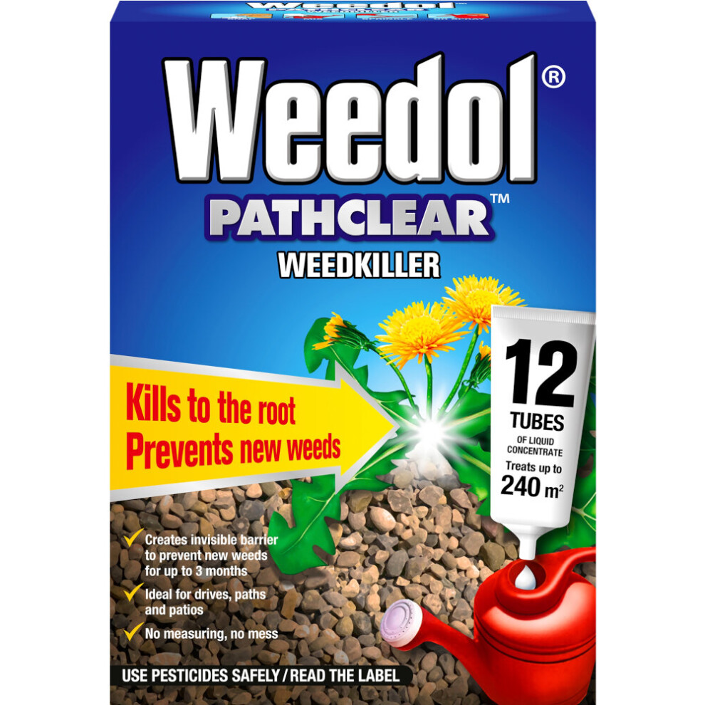 Weedol Pathclear Weedkiller 12x 18ml Tubes