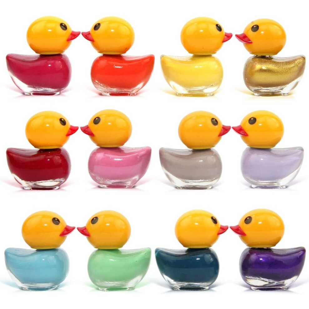 Duck Nail Polish Set of 12 Bottles 12 Different Colours