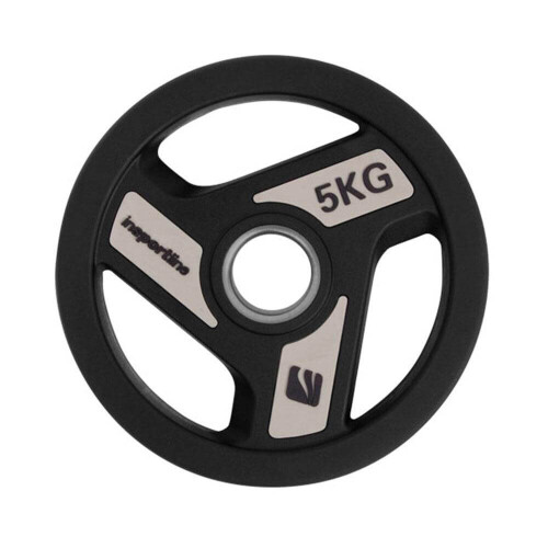 (2 x 5kg) Urethane Olympic Weight Plates Colour Tri-Grip