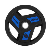 (2 x 20kg) Urethane Olympic Weight Plates Colour Tri-Grip