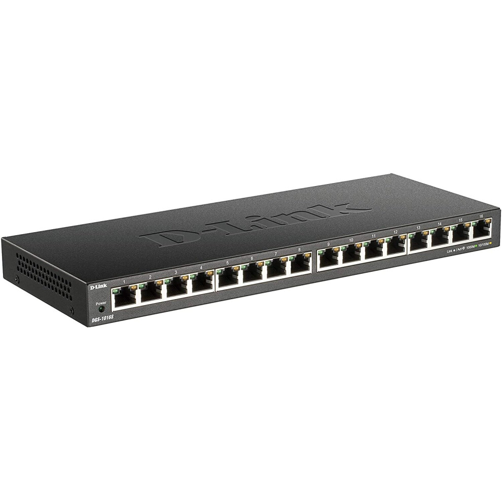 16-PORT 10/100/1000MBPS UNMANAG GIGABIT ETHERNET SWITCH