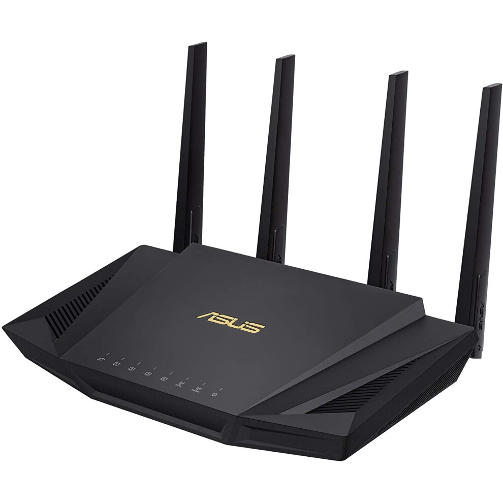 ASUS RT-AX58U WIFI 6 AX3000 Dual-Band Mesh WiFi System Router, AIMESH, Ofdma increase throughput, MU-MIMO Tech increase Capacity, Game Rangeboost,