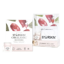 STARTSKIN THE ORGLAMIC COLLECTION SET 3PCS, PUDDING + PINK CACTUS MASK + HEADBAND