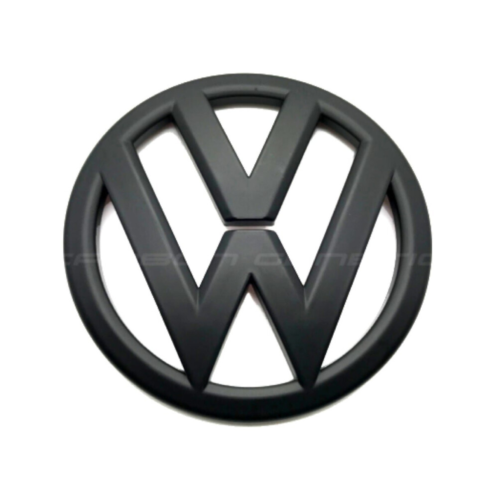 VW Matt Black Scirocco Rear Boot Lid Trunk Badge Emblem 90mm - 2009 -2014