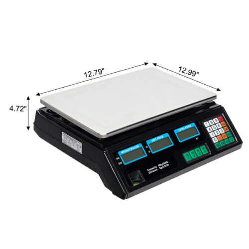 40kg/5g Digital Price Computing Scale for Vegetable UK Plug 1