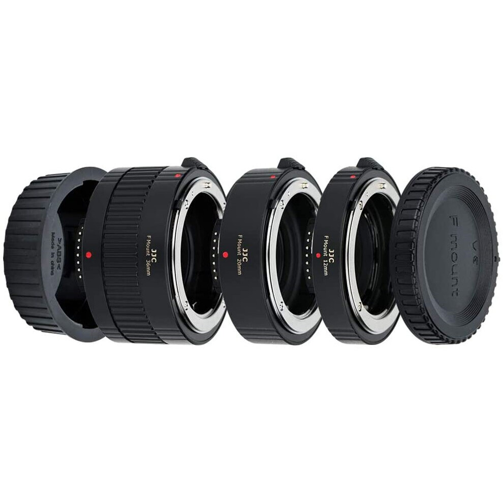 Jjc Auto Focus (Af) Extension Tube With Ttl Exposure For Close-Up Image Photography For Nikon F Mount Cameras (12Mm/20Mm/36Mm Set) 6940202303568