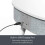 Portable Smart Side Table Bluetooth Speaker With Wireless & USB Charging Dock (White) 5