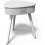 Portable Smart Side Table Bluetooth Speaker With Wireless & USB Charging Dock (White) 1