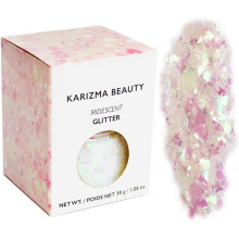Iridescent Chunky Glitter 30g // Karizma Beauty // Cosmetic Glitter