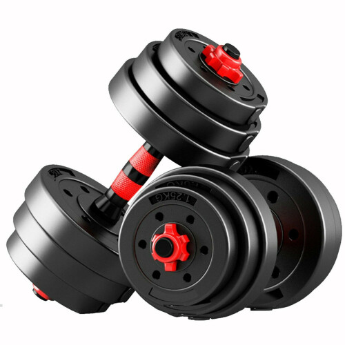 20KG DUMBELLS PAIR OF GYM WEIGHTS BARBELL/DUMBBELL WEIGHT SET