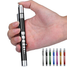 (Yellow) 2Pcs Portable Medical First Aid Flashlight LED Pen Light Torch Doctor Nurse Emergency