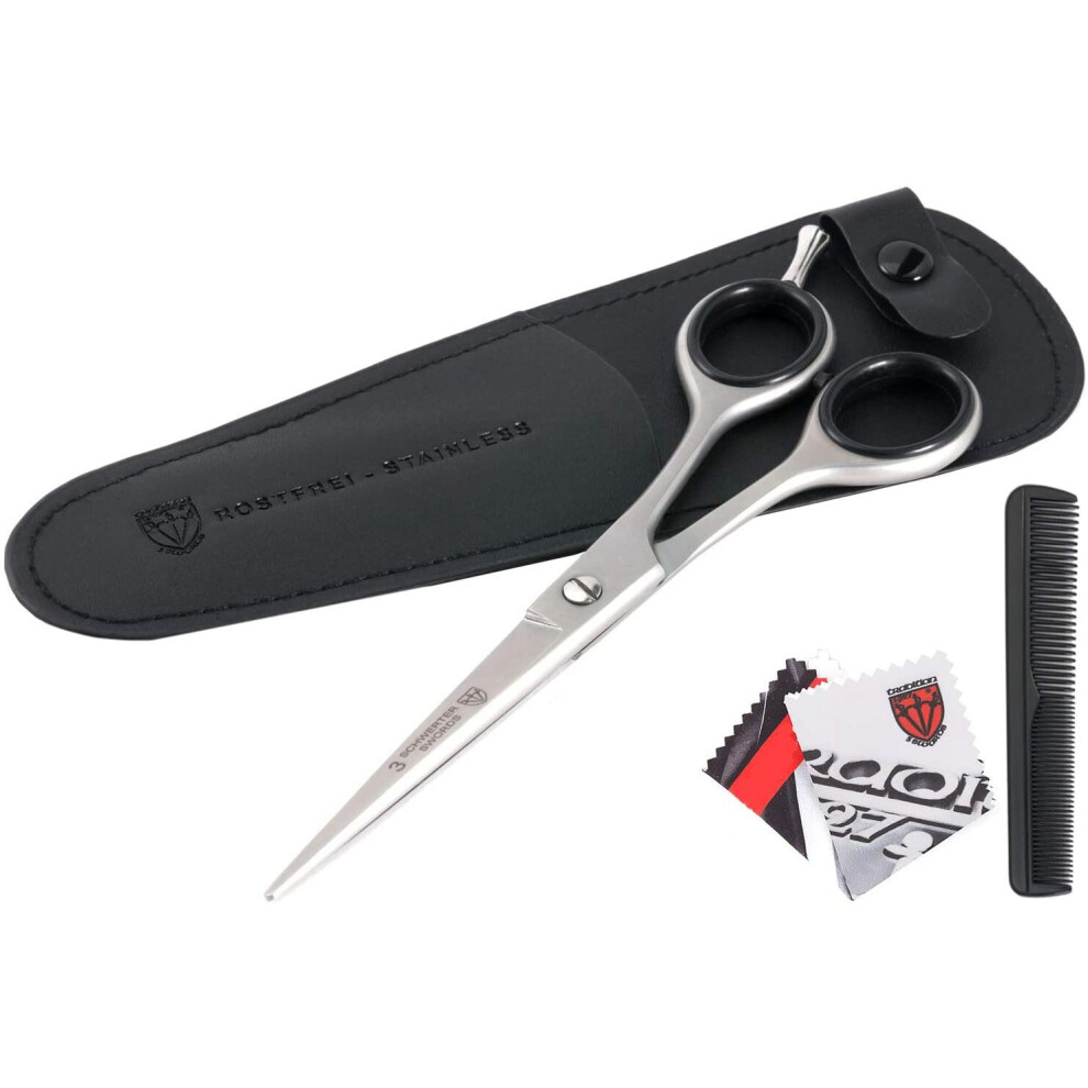 3 Swords Germany Â Professional Hair Scissors, Stainless Steel With Comb(618)