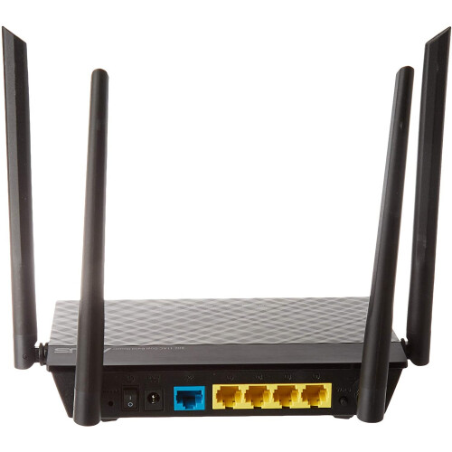 ASUS Asus RT-AC1200 V2 router, Ethernet WAN, Fast Ethernet, sort, 90IG0550-BM3400 1