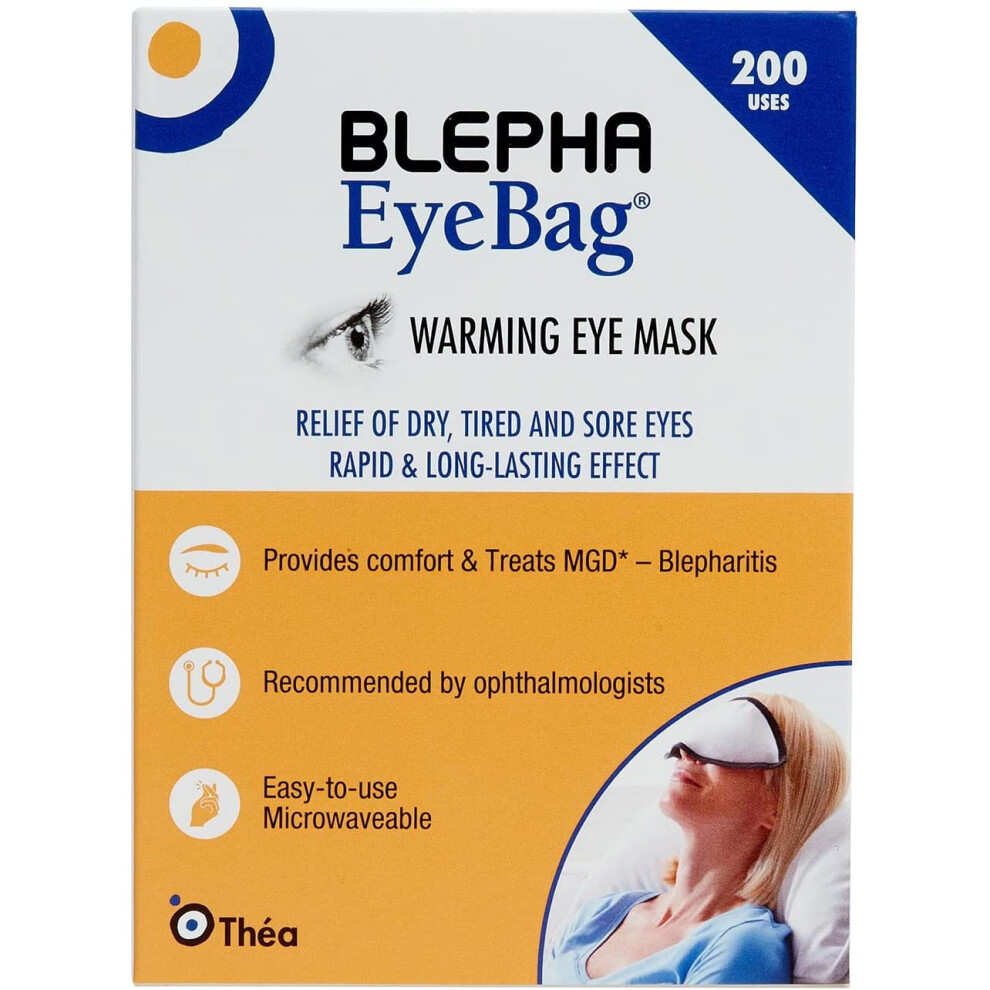 Blepha EyeBag Warming Eye Mask, Relief of Dry, Tired & Sore Eyes, Microwaveable