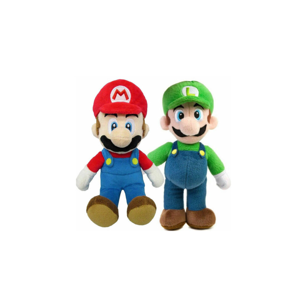 (Luigi) Super Mario Bros Plush Doll Mario Luigi Soft Toy