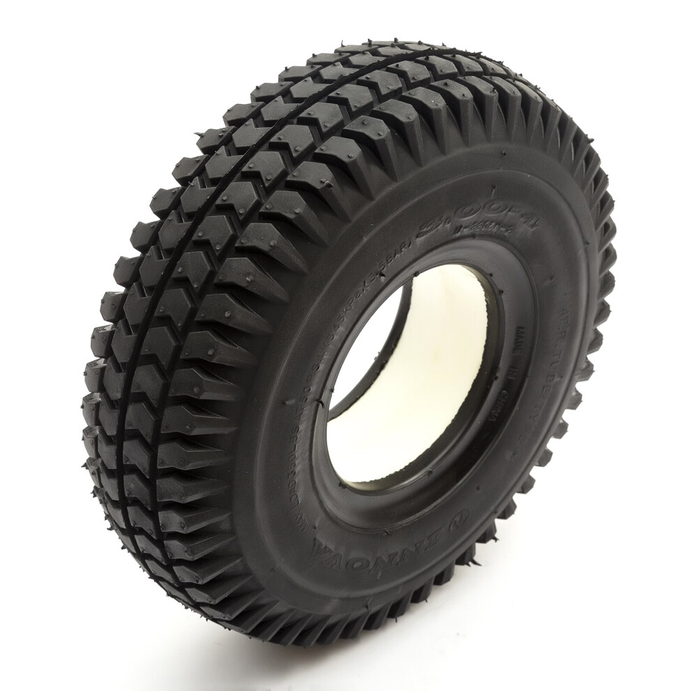 Petrolscooter Black Solid Pu Tyre 3.00-4 4 Inch Puncture Proof Mobility Scooter Block Tread