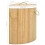 VidaXL vidaXL Bamboo Corner Laundry Basket 60L Washing Clothes Hamper Storage Bin 8