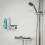 VidaXL Tiger Bathroom Basket Shower Storage Shelf Organiser Caddy Chrome 1400030346 5