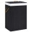 VidaXL vidaXL Bamboo Laundry Basket Black Washing Clothes Hamper Storage Organiser 1