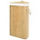 VidaXL vidaXL Bamboo Corner Laundry Basket 60L Washing Clothes Hamper Storage Bin 4