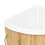 VidaXL vidaXL Bamboo Corner Laundry Basket 60L Washing Clothes Hamper Storage Bin 5